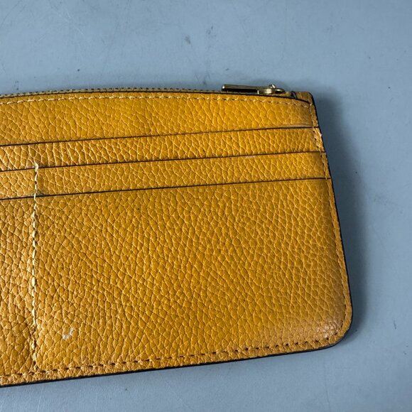 Coach Mustard Leather Long Card Holder/Wallet - Picture 7 of 14